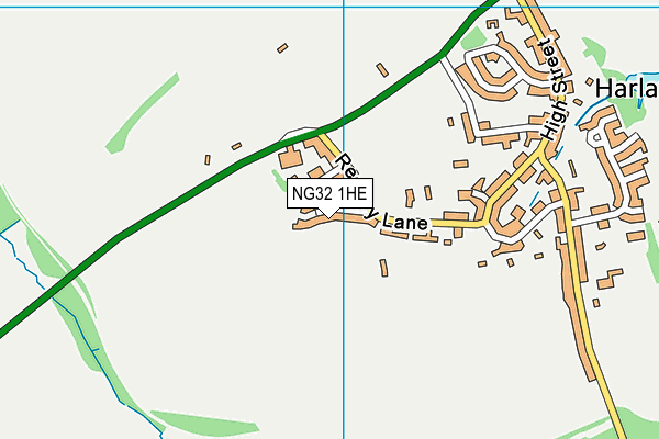 NG32 1HE map - OS VectorMap District (Ordnance Survey)