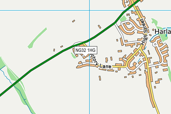 NG32 1HG map - OS VectorMap District (Ordnance Survey)