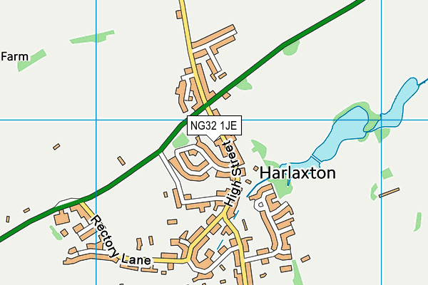 NG32 1JE map - OS VectorMap District (Ordnance Survey)