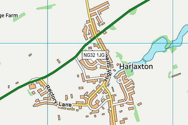 NG32 1JG map - OS VectorMap District (Ordnance Survey)