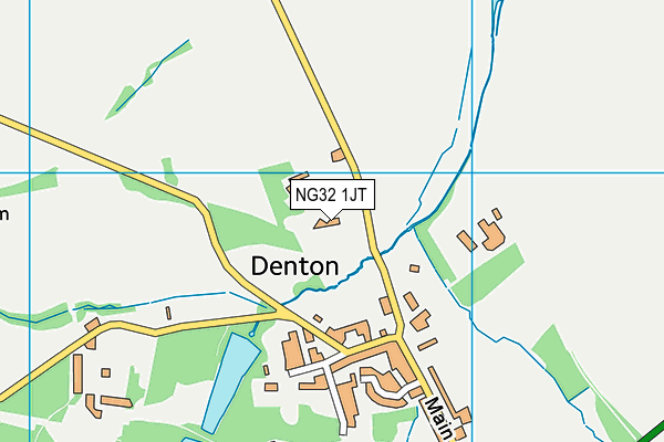 NG32 1JT map - OS VectorMap District (Ordnance Survey)