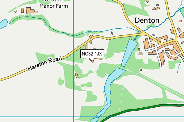 NG32 1JX map - OS VectorMap District (Ordnance Survey)