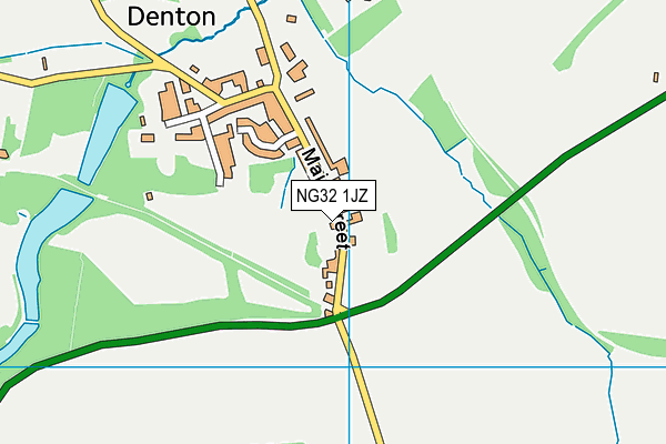 NG32 1JZ map - OS VectorMap District (Ordnance Survey)