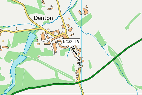 NG32 1LB map - OS VectorMap District (Ordnance Survey)