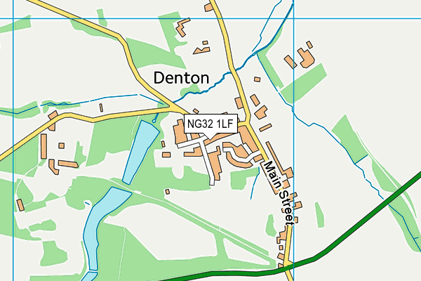 NG32 1LF map - OS VectorMap District (Ordnance Survey)