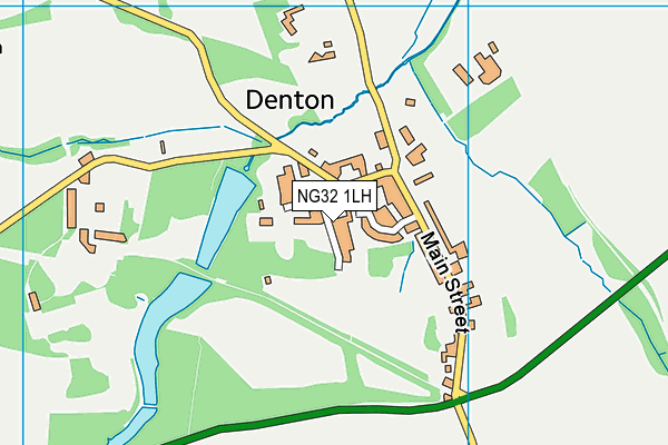 NG32 1LH map - OS VectorMap District (Ordnance Survey)