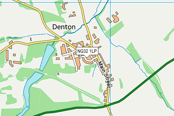 NG32 1LP map - OS VectorMap District (Ordnance Survey)