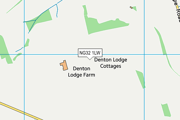 NG32 1LW map - OS VectorMap District (Ordnance Survey)