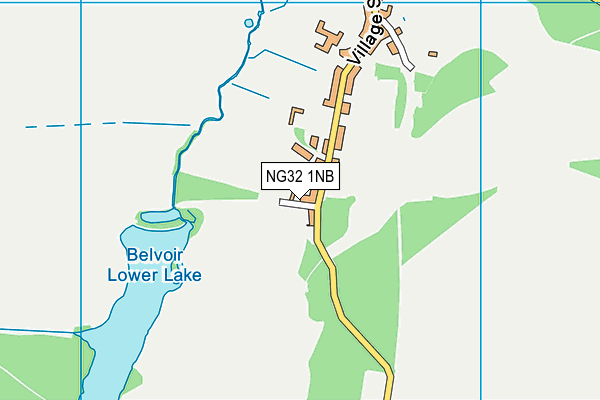NG32 1NB map - OS VectorMap District (Ordnance Survey)