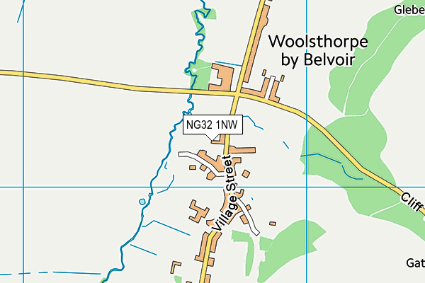 NG32 1NW map - OS VectorMap District (Ordnance Survey)