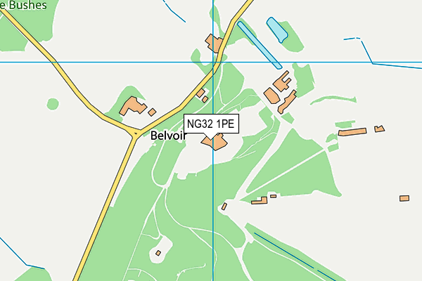 NG32 1PE map - OS VectorMap District (Ordnance Survey)