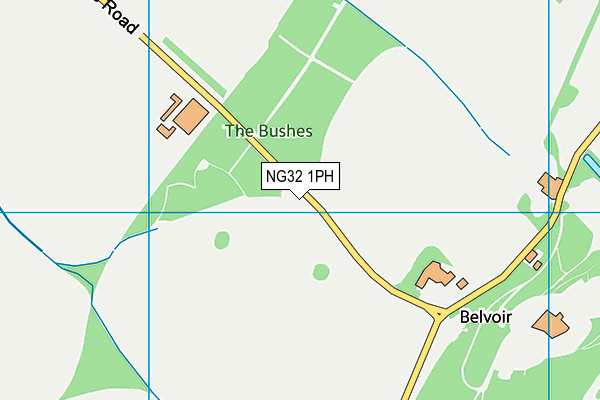 NG32 1PH map - OS VectorMap District (Ordnance Survey)