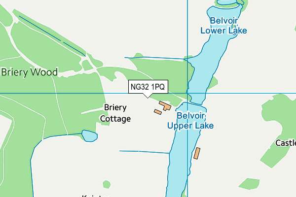 NG32 1PQ map - OS VectorMap District (Ordnance Survey)