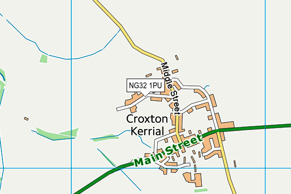 NG32 1PU map - OS VectorMap District (Ordnance Survey)