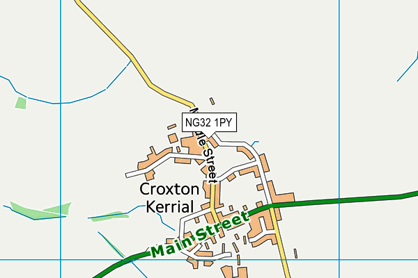 NG32 1PY map - OS VectorMap District (Ordnance Survey)