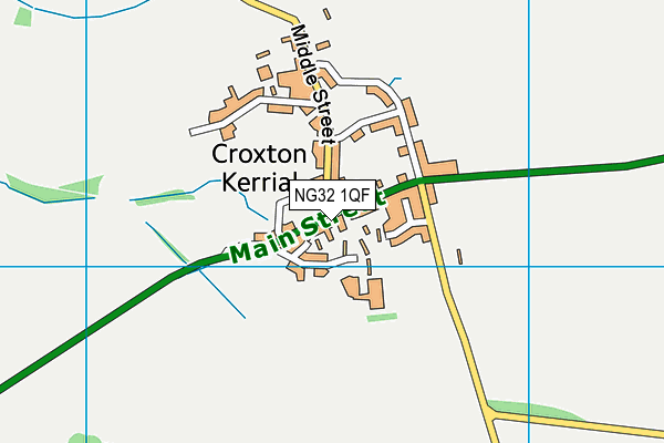 NG32 1QF map - OS VectorMap District (Ordnance Survey)
