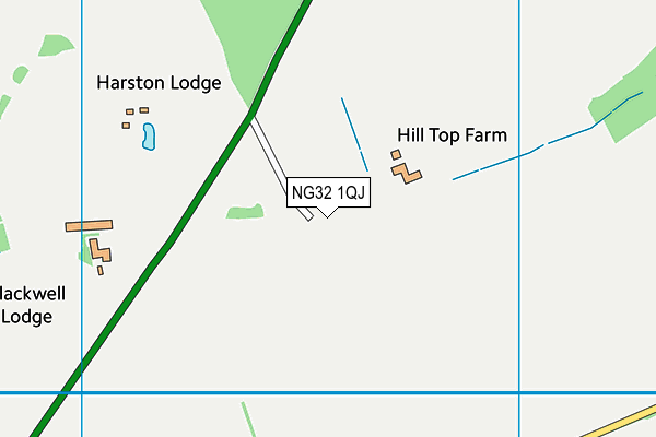 NG32 1QJ map - OS VectorMap District (Ordnance Survey)