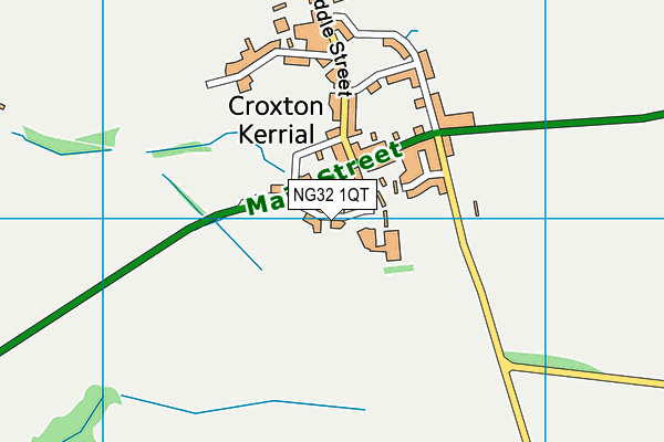 NG32 1QT map - OS VectorMap District (Ordnance Survey)