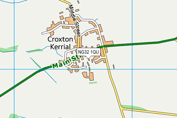 NG32 1QU map - OS VectorMap District (Ordnance Survey)