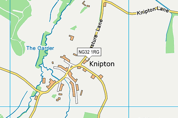 NG32 1RG map - OS VectorMap District (Ordnance Survey)