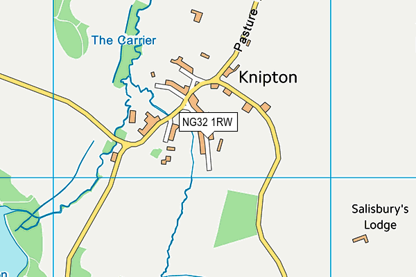 NG32 1RW map - OS VectorMap District (Ordnance Survey)