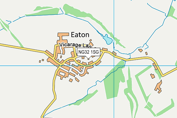 NG32 1SG map - OS VectorMap District (Ordnance Survey)