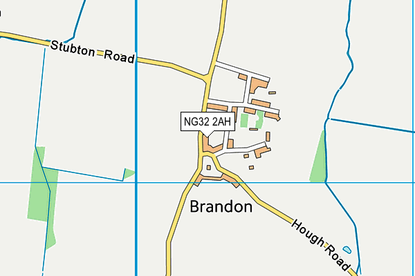 NG32 2AH map - OS VectorMap District (Ordnance Survey)