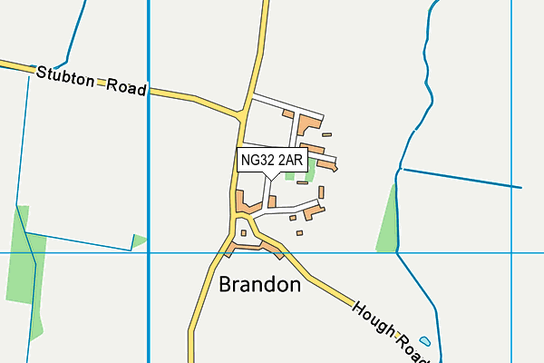 NG32 2AR map - OS VectorMap District (Ordnance Survey)