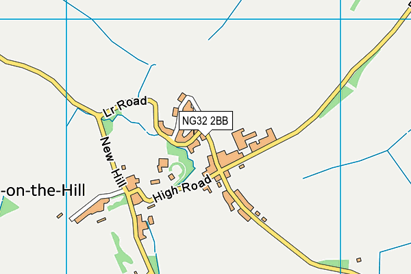 NG32 2BB map - OS VectorMap District (Ordnance Survey)