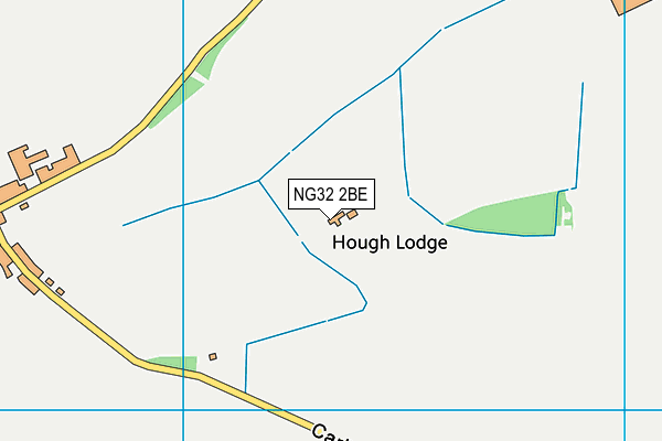NG32 2BE map - OS VectorMap District (Ordnance Survey)