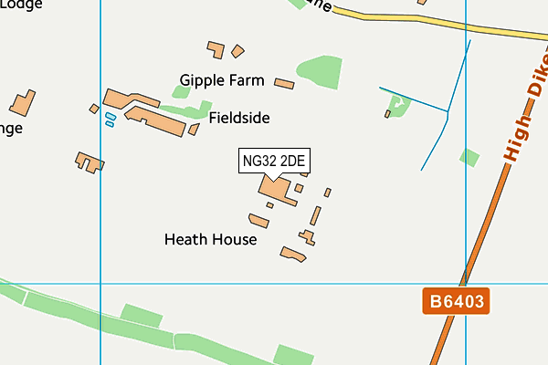 NG32 2DE map - OS VectorMap District (Ordnance Survey)