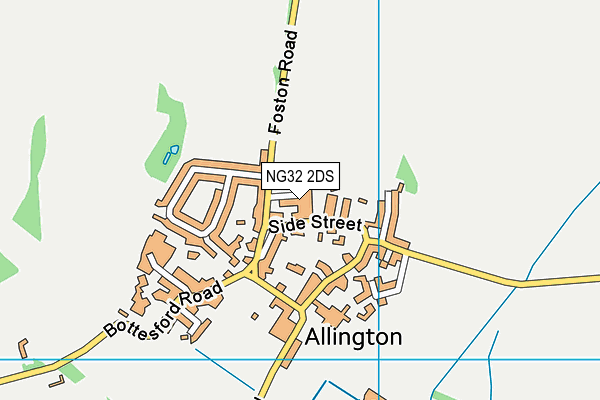 NG32 2DS map - OS VectorMap District (Ordnance Survey)