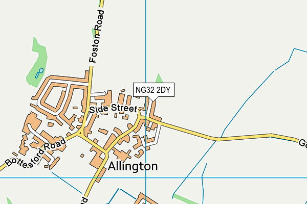 Allington with Sedgebrook Church of England Primary School map (NG32 2DY) - OS VectorMap District (Ordnance Survey)