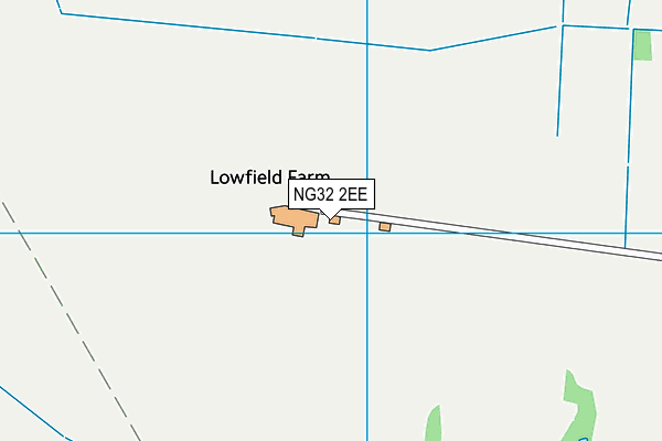 NG32 2EE map - OS VectorMap District (Ordnance Survey)