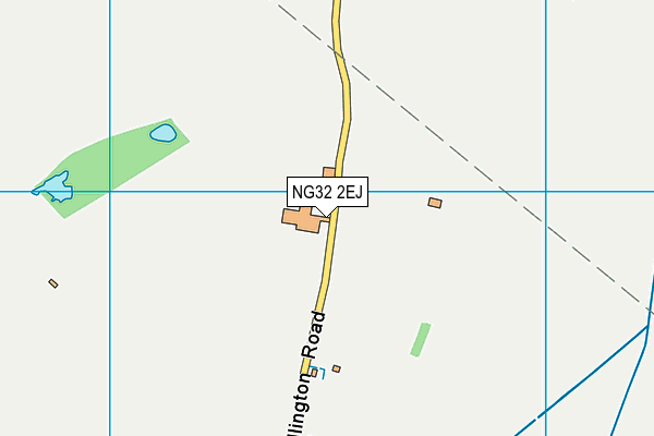 NG32 2EJ map - OS VectorMap District (Ordnance Survey)