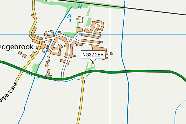 NG32 2ER map - OS VectorMap District (Ordnance Survey)