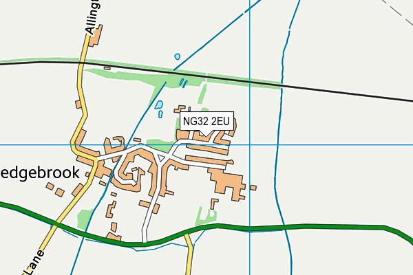 NG32 2EU map - OS VectorMap District (Ordnance Survey)