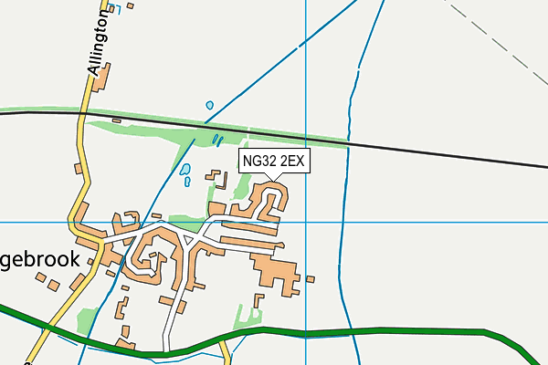 NG32 2EX map - OS VectorMap District (Ordnance Survey)
