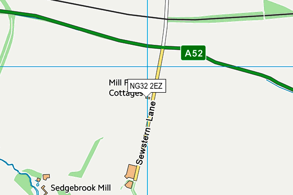 NG32 2EZ map - OS VectorMap District (Ordnance Survey)