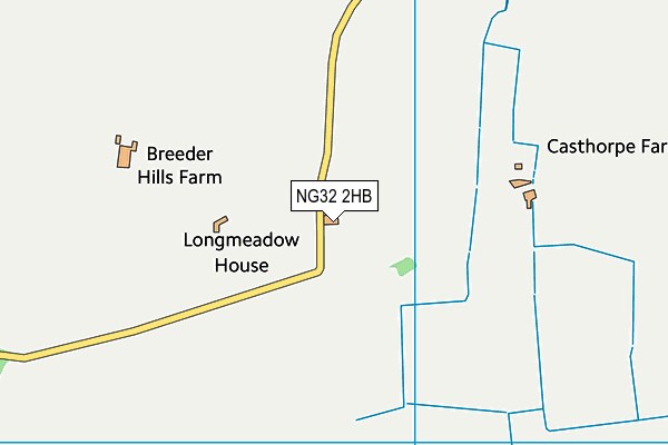 NG32 2HB map - OS VectorMap District (Ordnance Survey)