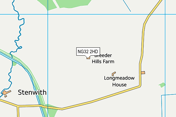 NG32 2HD map - OS VectorMap District (Ordnance Survey)