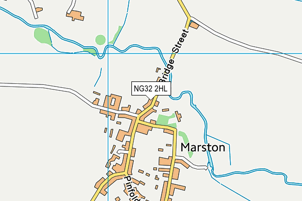 NG32 2HL map - OS VectorMap District (Ordnance Survey)