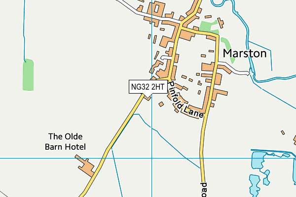The Olde Barn Hotel map (NG32 2HT) - OS VectorMap District (Ordnance Survey)
