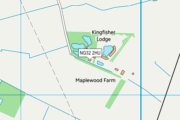 NG32 2HU map - OS VectorMap District (Ordnance Survey)