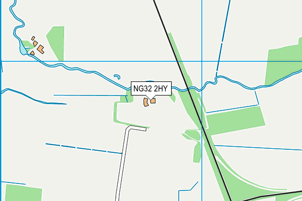 NG32 2HY map - OS VectorMap District (Ordnance Survey)