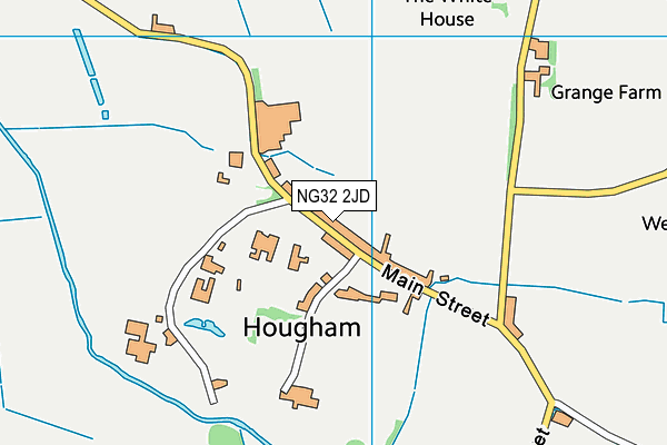 NG32 2JD map - OS VectorMap District (Ordnance Survey)