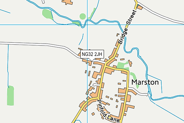 NG32 2JH map - OS VectorMap District (Ordnance Survey)