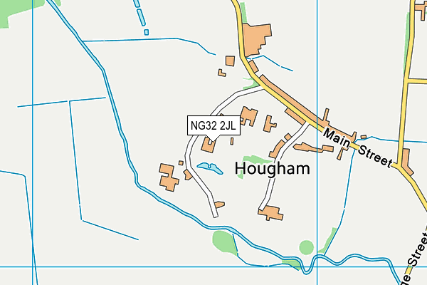 NG32 2JL map - OS VectorMap District (Ordnance Survey)