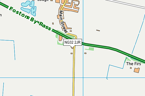 NG32 2JR map - OS VectorMap District (Ordnance Survey)