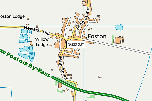 NG32 2JY map - OS VectorMap District (Ordnance Survey)